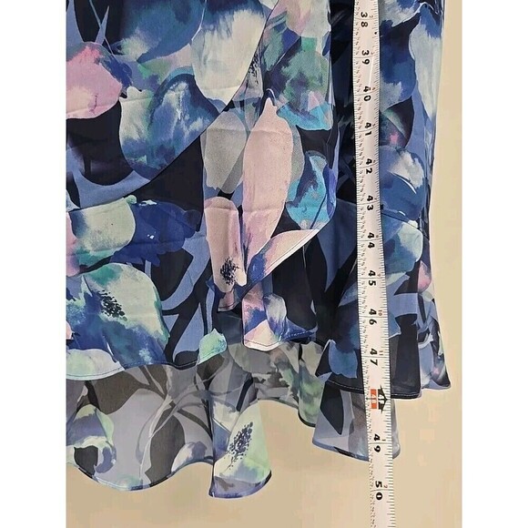 Soft Surroundings Ashlyn Maxi Dress Purple Floeal Elastic Waist Women’s Size L - Picture 10 of 10